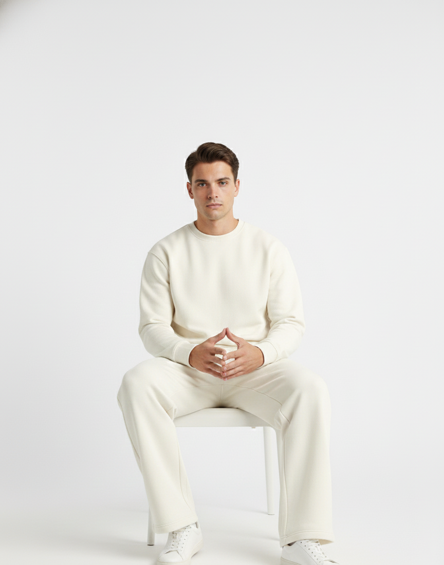 Ivory Drift Essential Sweatpants