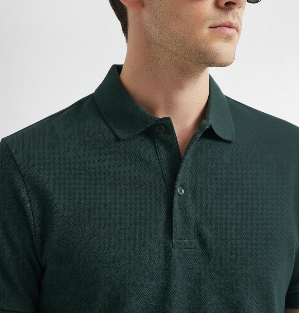 Petrol Blue Luxe Polo