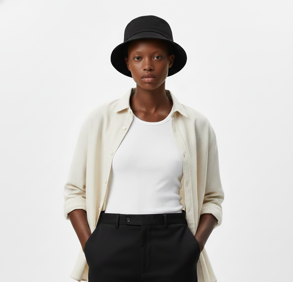 Noir Drift Bucket Hat