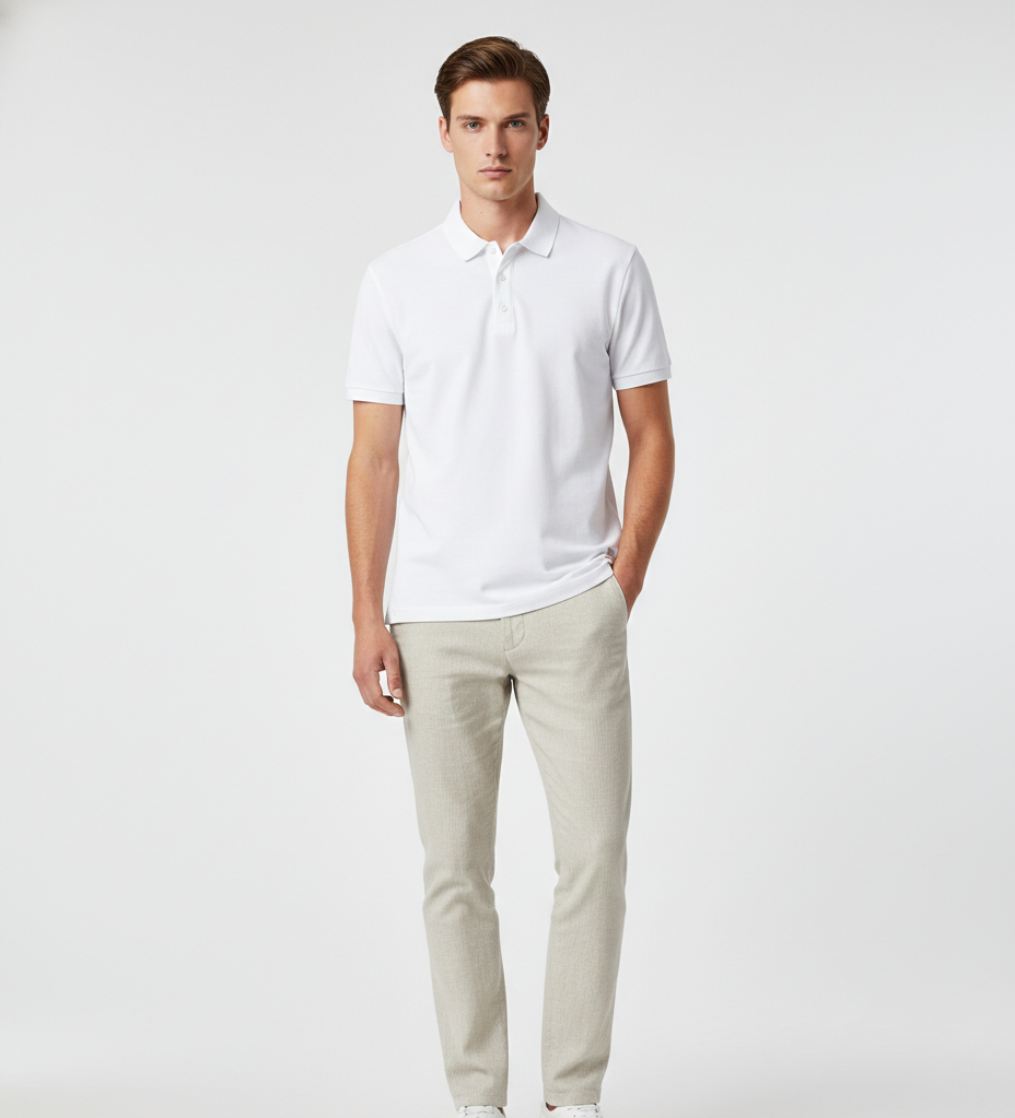 Ivory Classic Piqué Polo