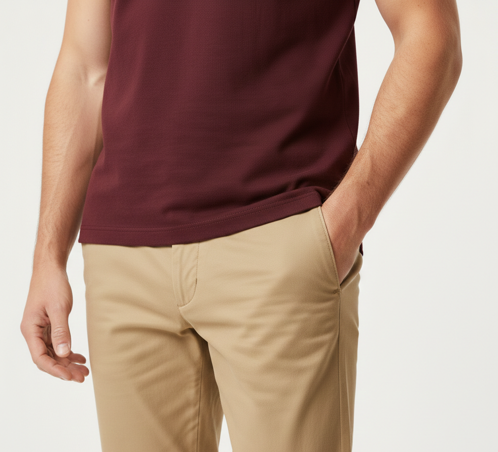 Burgundy Classic Polo Tee