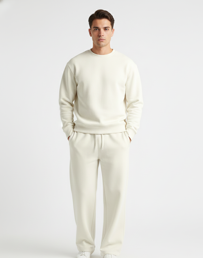 Ivory Drift Essential Sweatpants